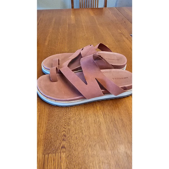 Merrell, rust‎ colored leather sandals, Size 8 main image 1